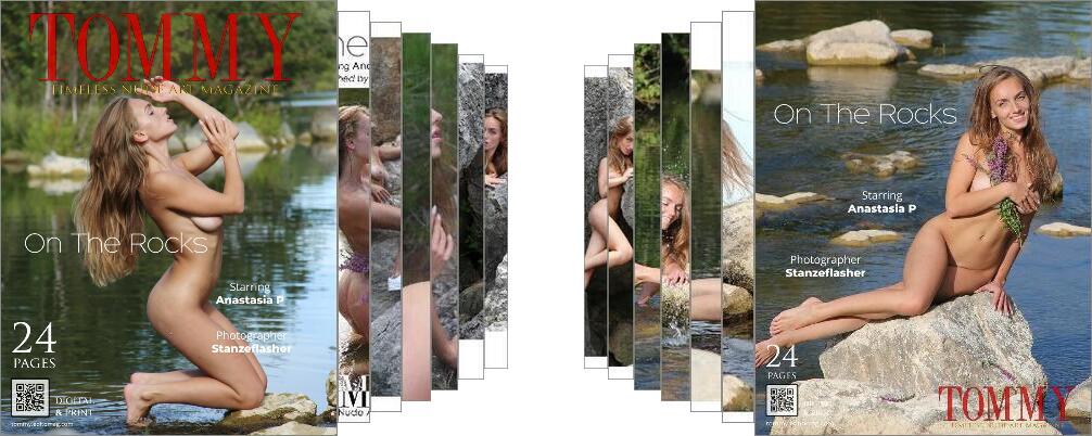 Anastasia P - On The Rocks digital - Tommy Nude Art Magazine