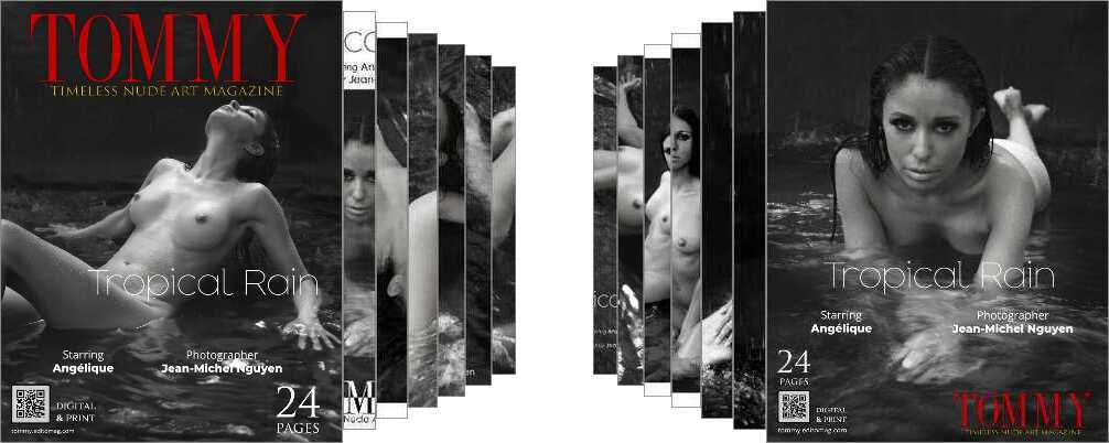 Angelique - Tropical Rain digital - Tommy Nude Art Magazine