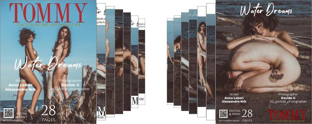 Anna Lebon, Alessandra Nrb - Water Dreams digital - Tommy Nude Art Magazine