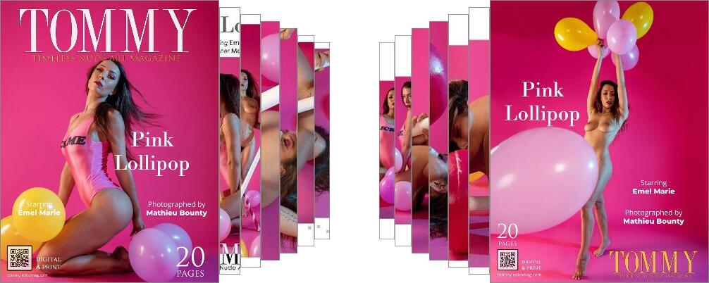 Emel Marie - Pink Lollipop digital - Tommy Nude Art Magazine