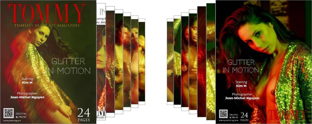 Kim M - Glitter in motion digital - Tommy Nude Art Magazine