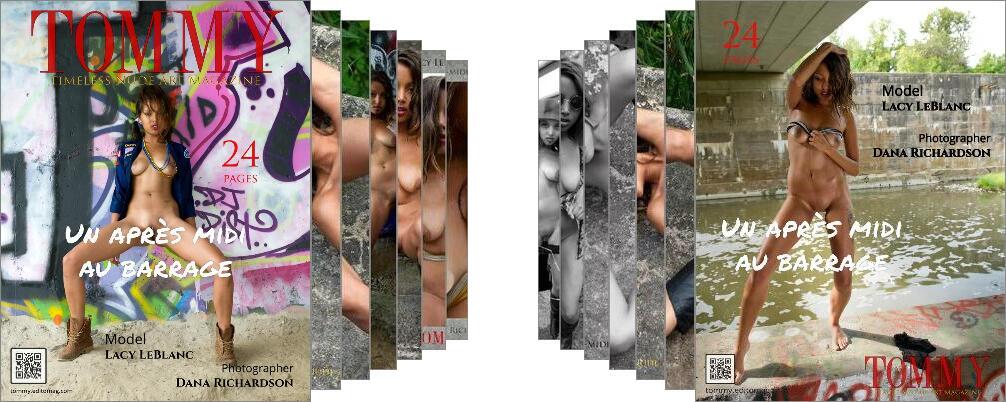 Lacy LeBlanc - Un après midi au barrage digital - Tommy Nude Art Magazine