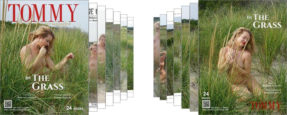 Rebecca Lawrence - In The Grass digital - Tommy Nude Art Magazine