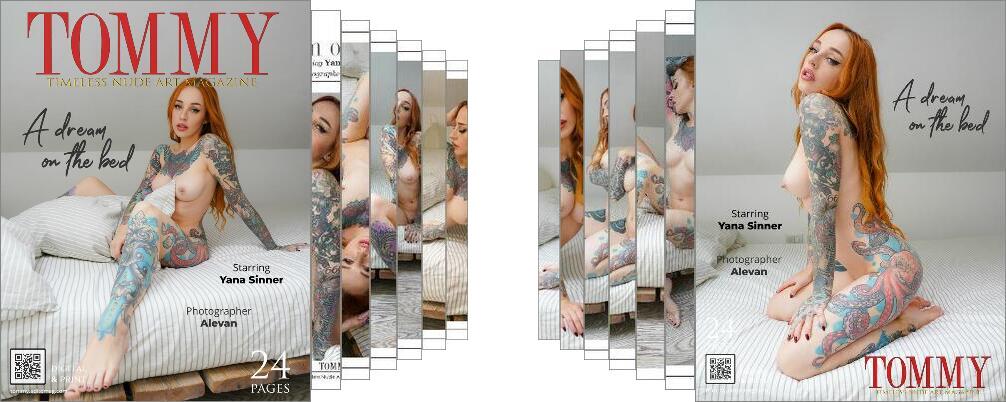 Yana Sinner - A dream on the bed digital - Tommy Nude Art Magazine