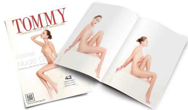 Aleksa - Nude Gymnast perspective covers - Tommy Nude Art Magazine