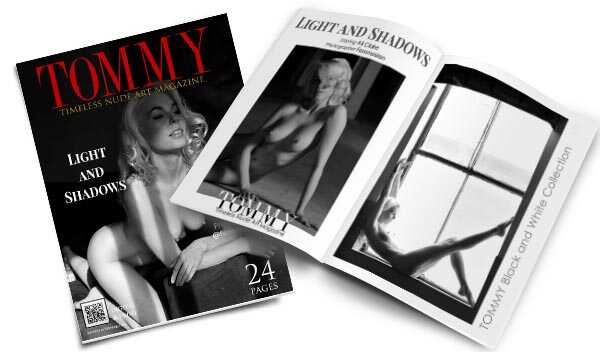 Ali Claire - Light and Shadows perspective covers - Tommy Nude Art Magazine