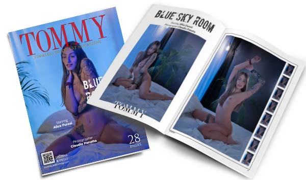 Alice Furesi - Blue Sky Room perspective covers - Tommy Nude Art Magazine