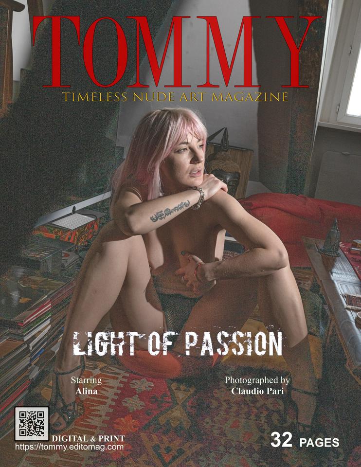 Alina - Light of passion cover - Tommy Nude Art Magazine