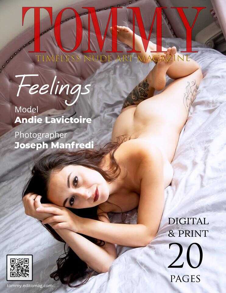 Andie Lavictoire - Feelings cover - Tommy Nude Art Magazine