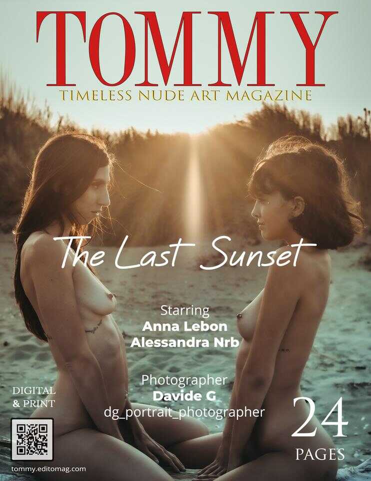 Anna Lebon, Alessandra Nrb - The Last Sunset cover - Tommy Nude Art Magazine