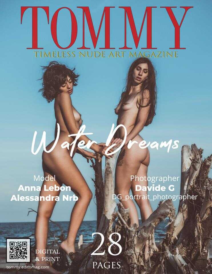 Anna Lebon, Alessandra Nrb - Water Dreams cover - Tommy Nude Art Magazine