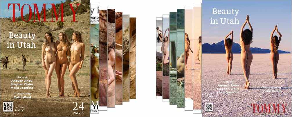 Anoush Anou, Meghan Claire, Melia Josefina - Beauty in Utah digital - Tommy Nude Art Magazine