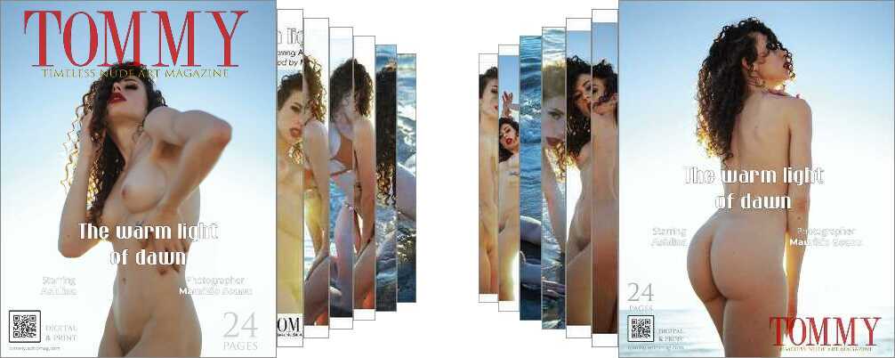 Ashlina - The warm light of dawn digital - Tommy Nude Art Magazine