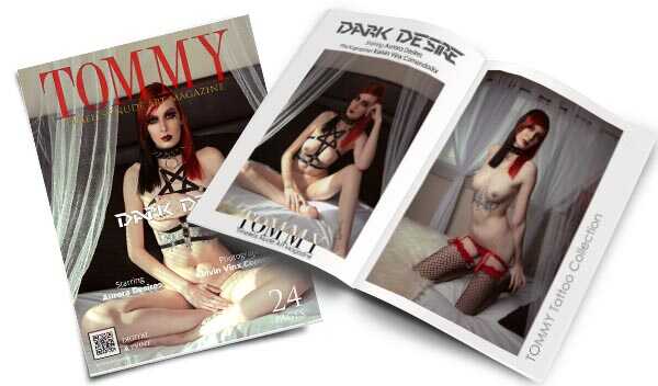 Aurora Desires - Dark Desire perspective covers - Tommy Nude Art Magazine