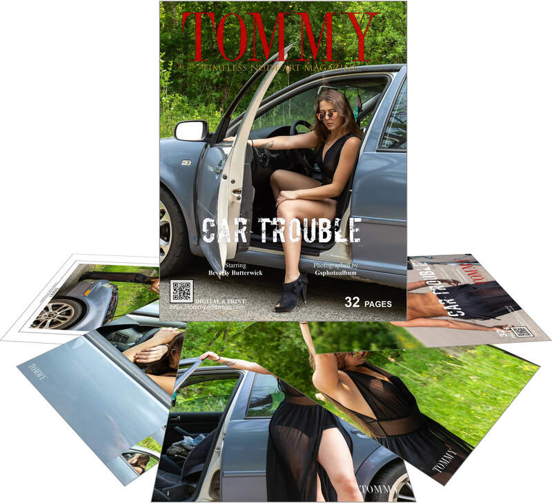Beverly Butterwick - Car Trouble perspective covers - Tommy Nude Art Magazine