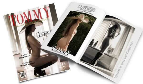 Black Velvet - Cowgirl perspective covers - Tommy Nude Art Magazine