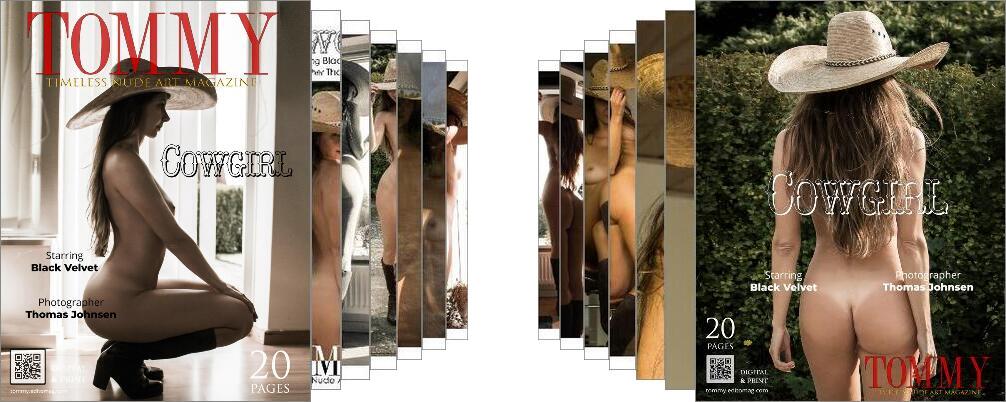 Black Velvet - Cowgirl digital - Tommy Nude Art Magazine