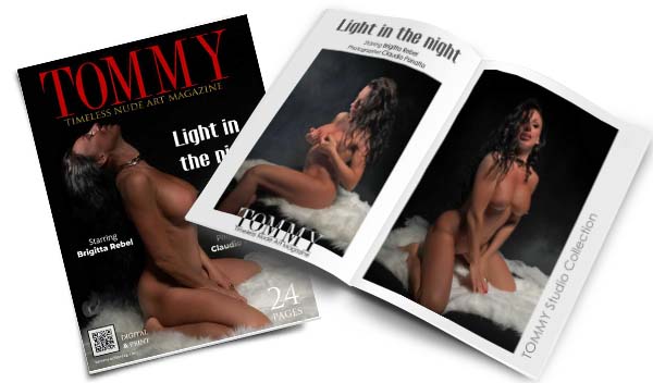 Brigitta Rebel - Light in the night perspective covers - Tommy Nude Art Magazine