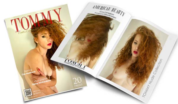 Cat Hedlund - American Beauty perspective covers - Tommy Nude Art Magazine