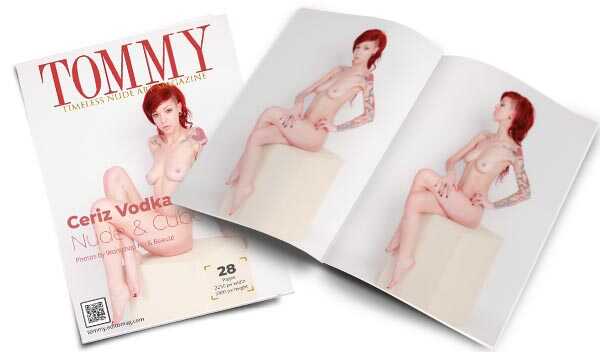Ceriz Vodka - Nude And Cube perspective covers - Tommy Nude Art Magazine
