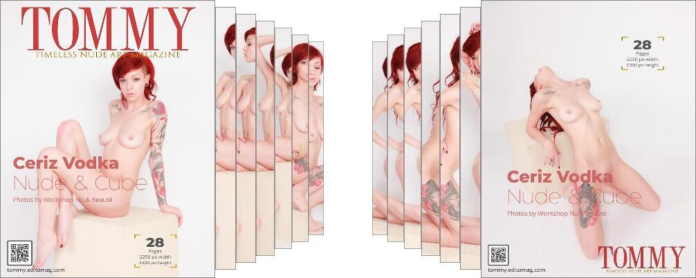 Ceriz Vodka - Nude And Cube digital - Tommy Nude Art Magazine