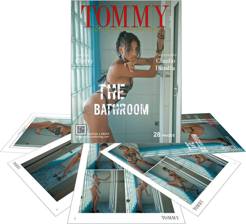 Cherry - The Bathroom perspective covers - Tommy Nude Art Magazine