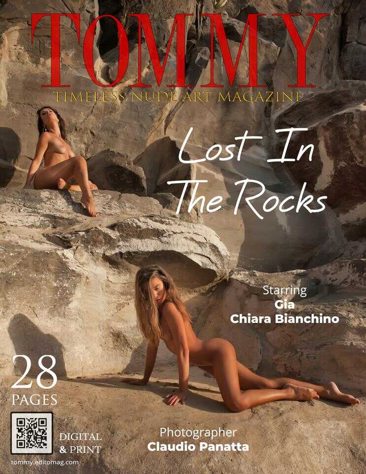 Chiara Bianchino, Gia - Lost In The Rocks cover - Tommy Nude Art Magazine
