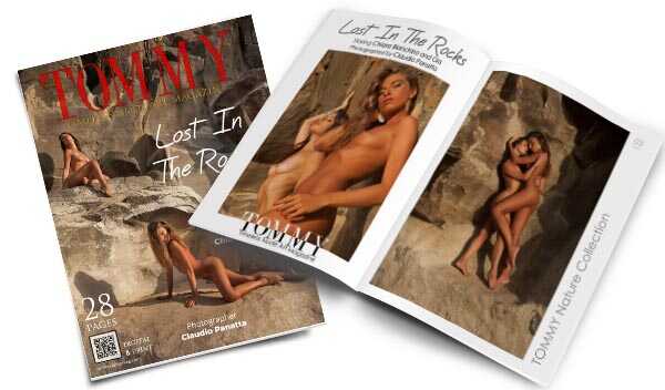 Chiara Bianchino, Gia - Lost In The Rocks perspective covers - Tommy Nude Art Magazine