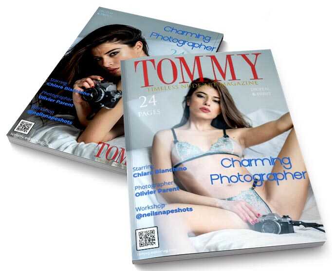 Chiara Bianchino - Charming Photographer perspective covers - Tommy Nude Art Magazine