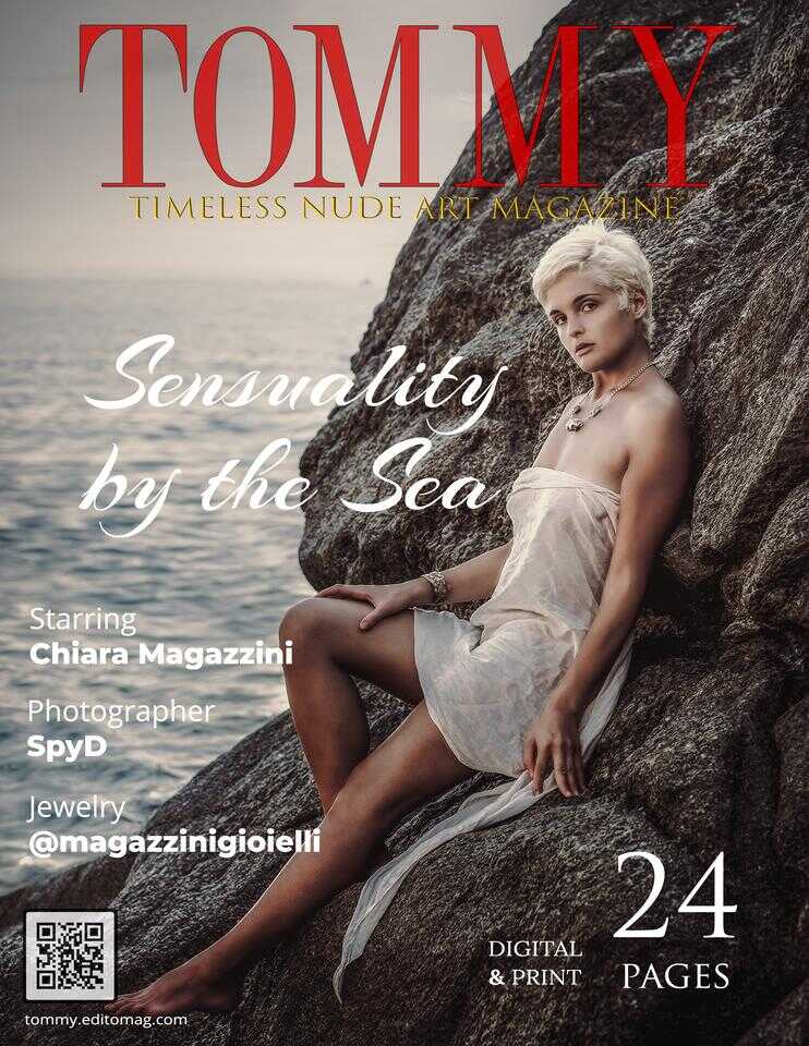 Chiara Magazzini - Sensuality by the Sea cover - Tommy Nude Art Magazine