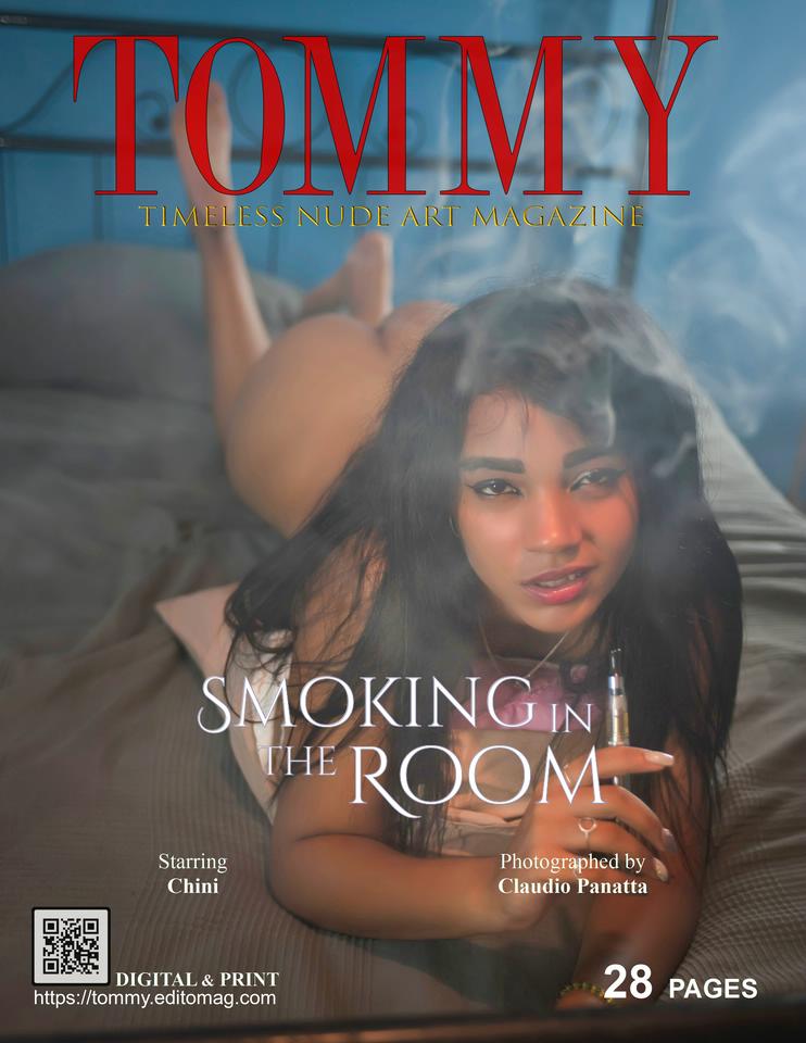 Chini - Smoking in the Room cover - Tommy Nude Art Magazine
