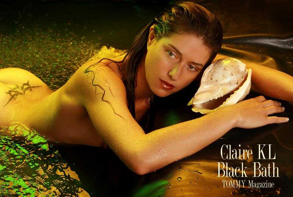 claire.kl.black.bath.poster.c poster