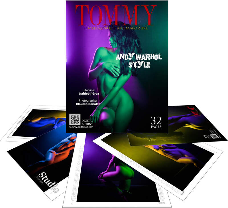 Daidee Perez - Andy Warhol Style perspective covers - Tommy Nude Art Magazine