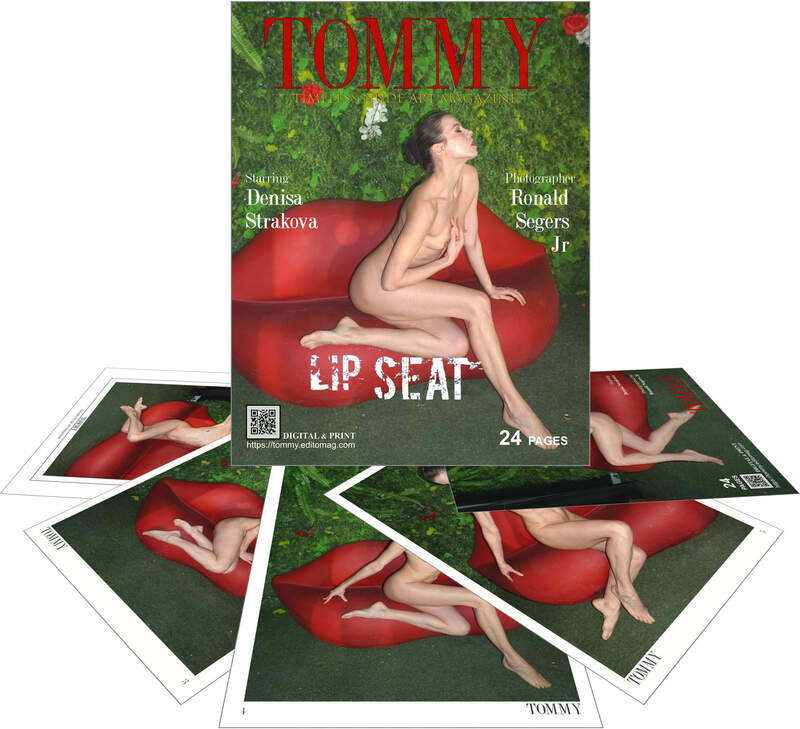 Denisa Strakova - Lip Seat perspective covers - Tommy Nude Art Magazine