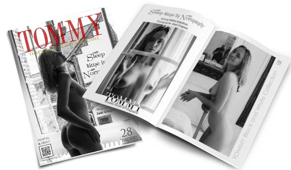 Diana Sokolova - sleep time in Normandy perspective covers - Tommy Nude Art Magazine