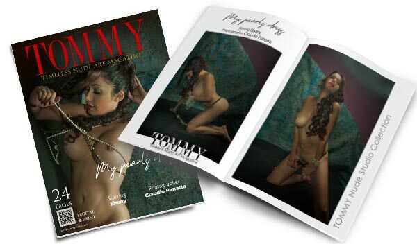 Ebony - My pearls dress perspective covers - Tommy Nude Art Magazine