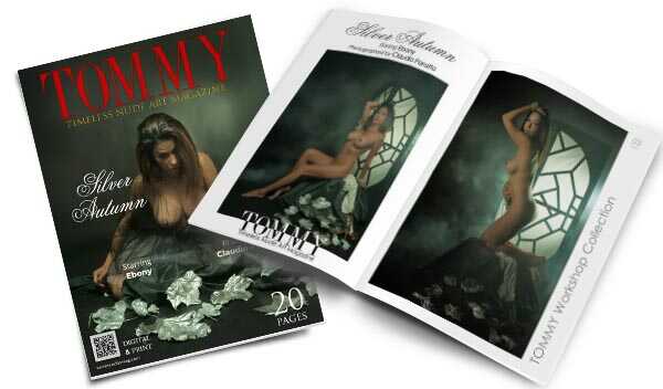 Ebony - Silver Autumn perspective covers - Tommy Nude Art Magazine