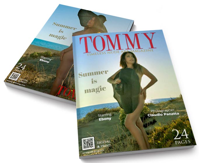 Ebony - Summer is magic perspective covers - Tommy Nude Art Magazine