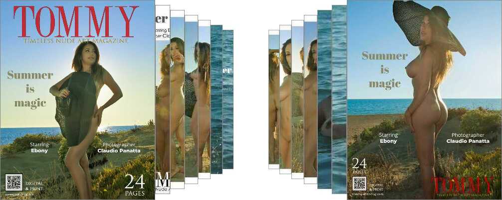 Ebony - Summer is magic digital - Tommy Nude Art Magazine