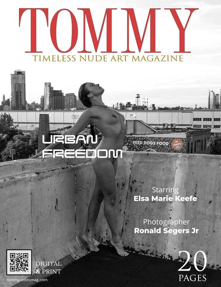 Elsa Marie Keefe - Urban Freedom cover - Tommy Nude Art Magazine