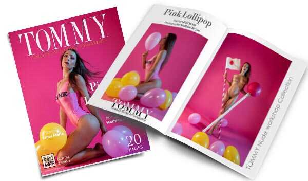 Emel Marie - Pink Lollipop perspective covers - Tommy Nude Art Magazine