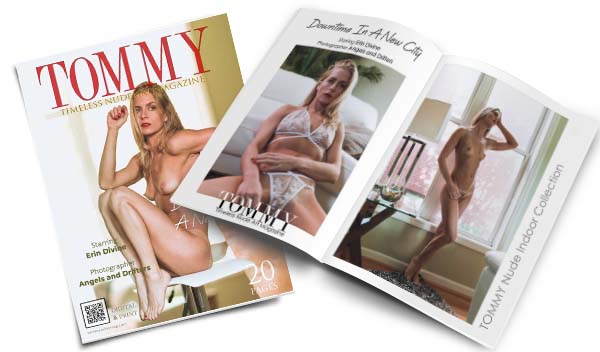 Erin Divine - Downtime In a New City perspective covers - Tommy Nude Art Magazine
