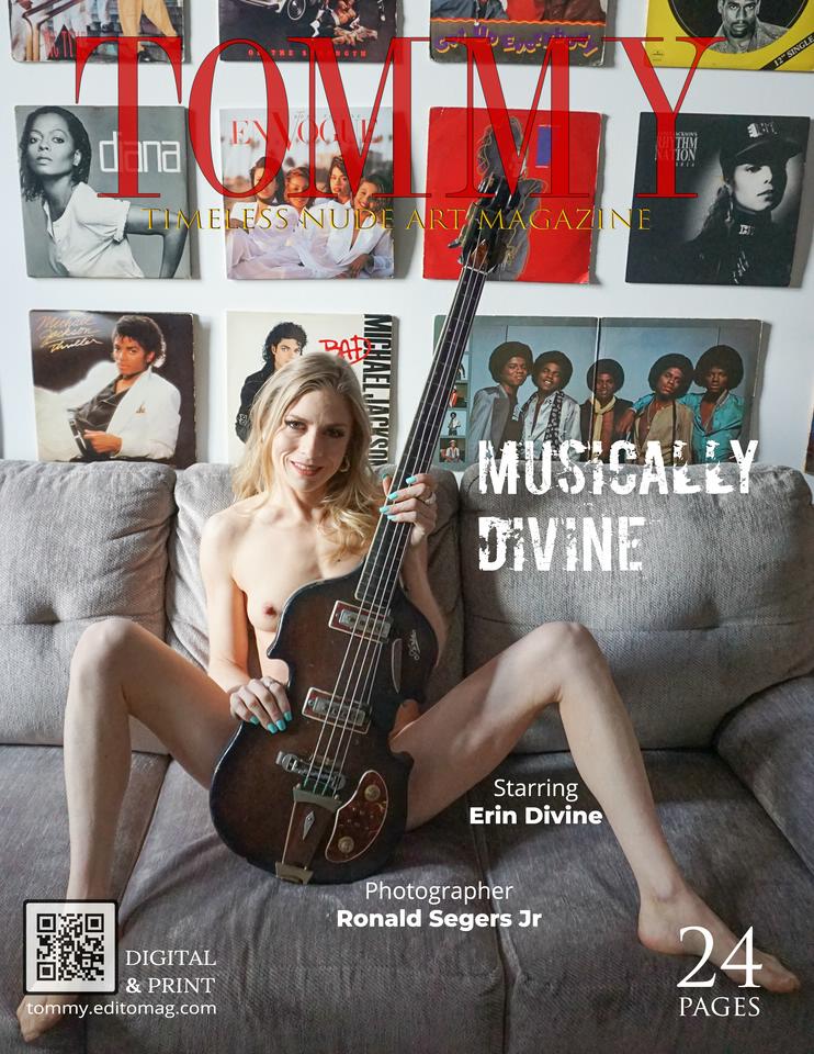 Erin Divine - Musically Divine cover - Tommy Nude Art Magazine