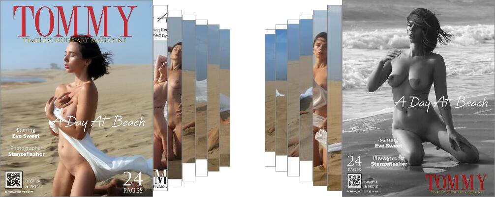 Eve Sweet - A Day At Beach digital - Tommy Nude Art Magazine