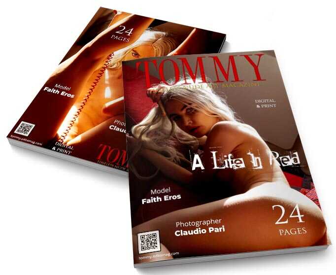 Faith Eros - A Life In Red perspective covers - Tommy Nude Art Magazine