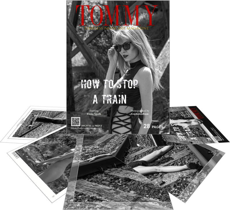 Fiona Spoils - How to Stop a Train perspective covers - Tommy Nude Art Magazine