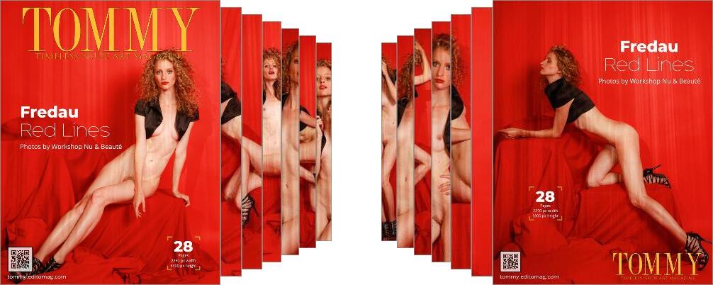 Fredau - Red Lines digital - Tommy Nude Art Magazine