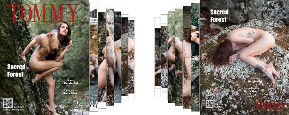 Hstyle Girl - Sacred Forest digital - Tommy Nude Art Magazine