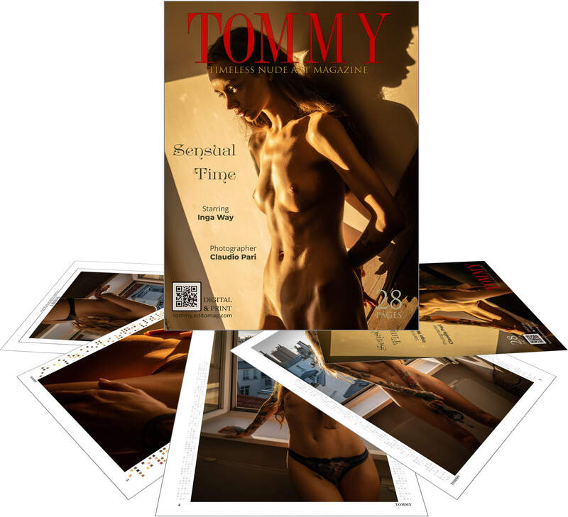 Inga Way - Sensual Time perspective covers - Tommy Nude Art Magazine