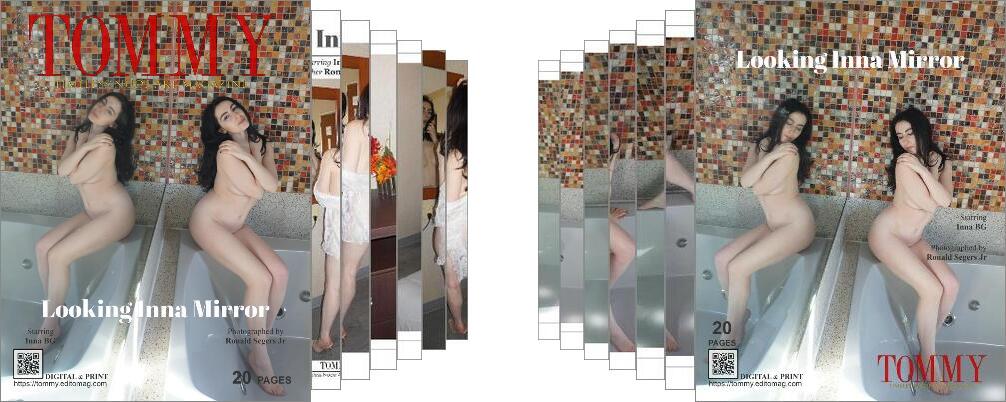 Inna BG - Looking Inna Mirror digital - Tommy Nude Art Magazine